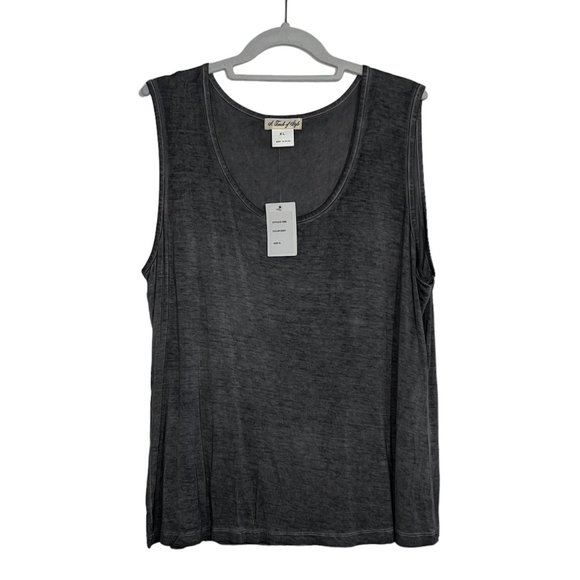 NWT A Touch Of Style - Women Sz XL - 2 Peice Set Grey Tank Top & Grey Lace Top - Picture 13 of 16